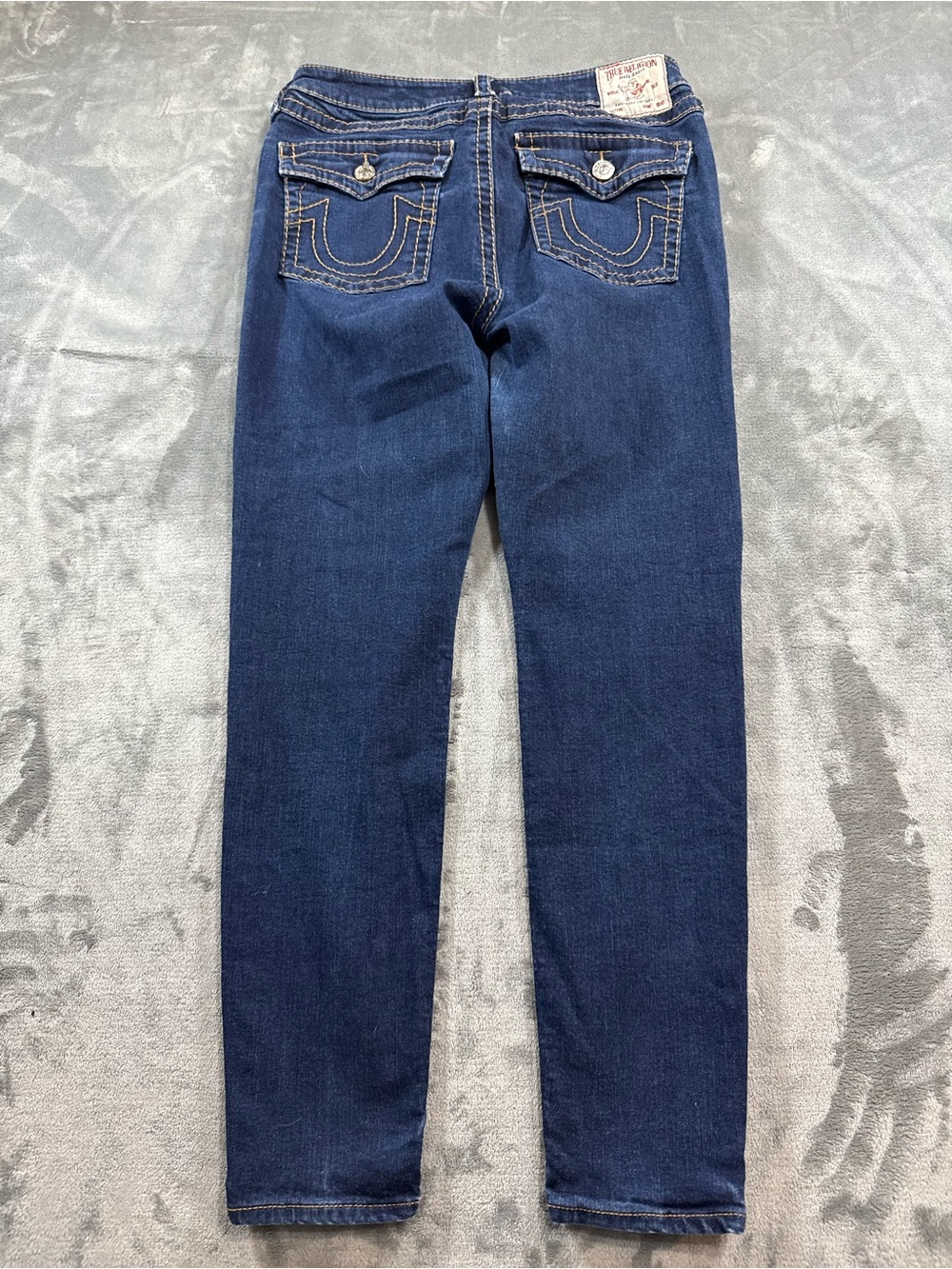 Women’s True Religion Halle Mid Rise Super Skinny Size 34 Embroidered Jeans